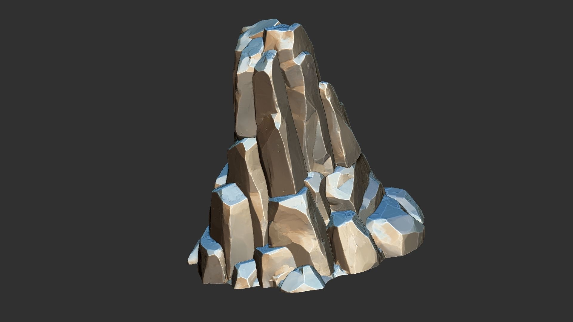 3D Mountain rock Zbrush sculpt 3D model_15