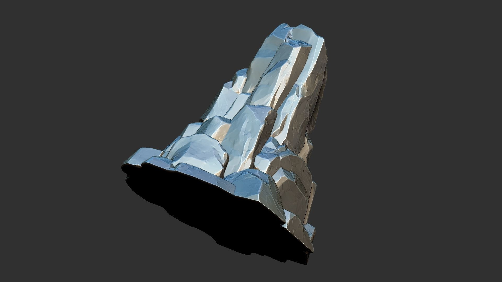 3D Mountain rock Zbrush sculpt 3D model_18