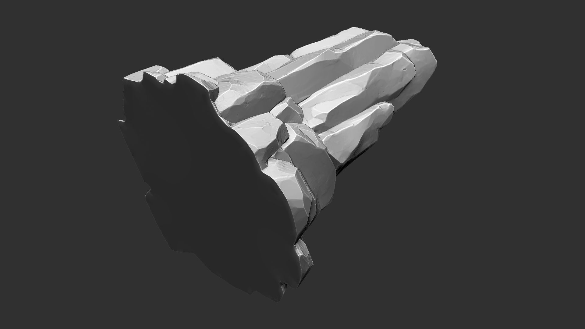 3D Mountain rock Zbrush sculpt 3D model_11