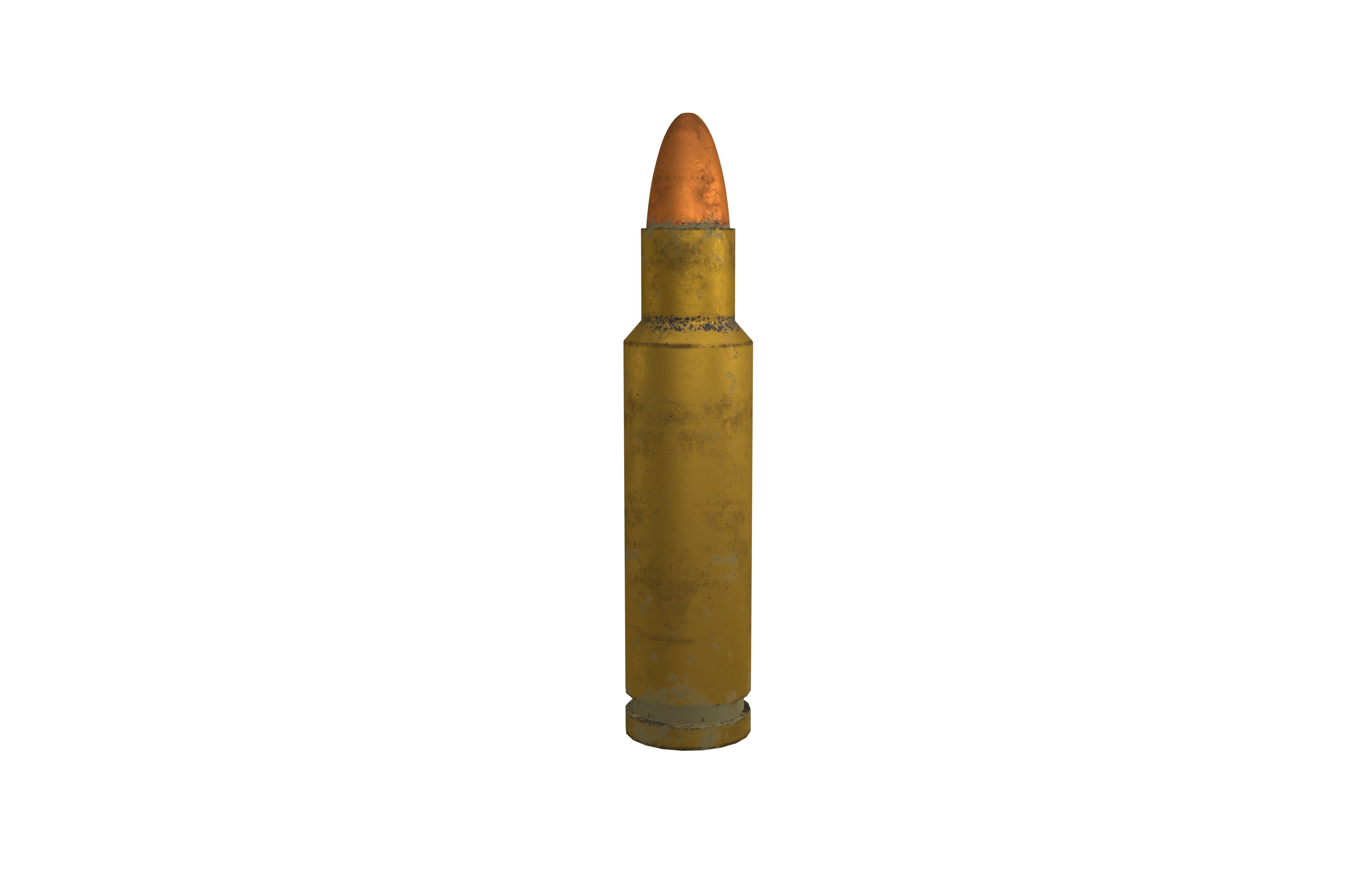 Army Bullets v1 005 Low-poly 3D model_1