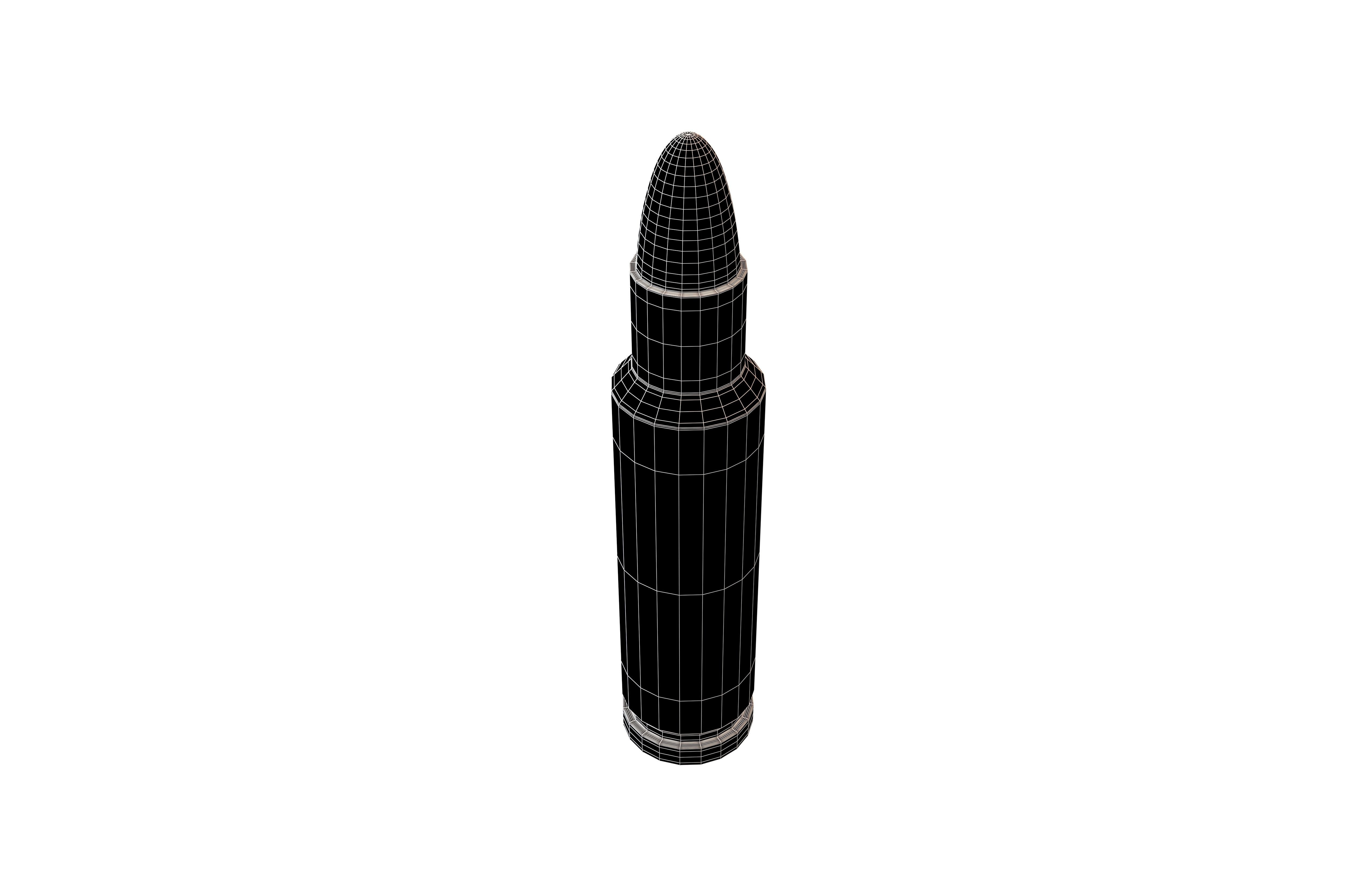 Army Bullets v1 005 Low-poly 3D model_6