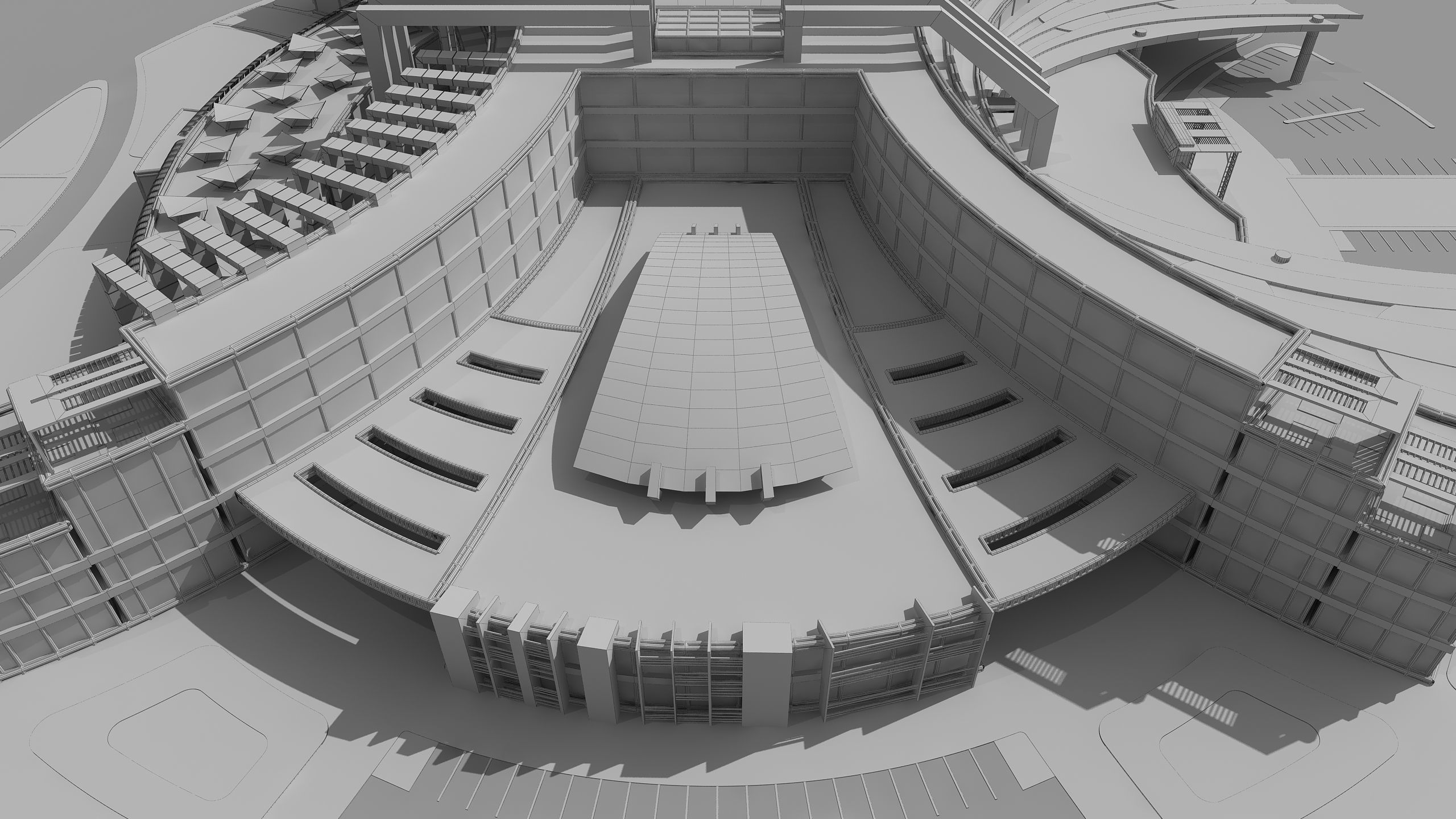 0180 - Hotel Modern Building 3D model_19