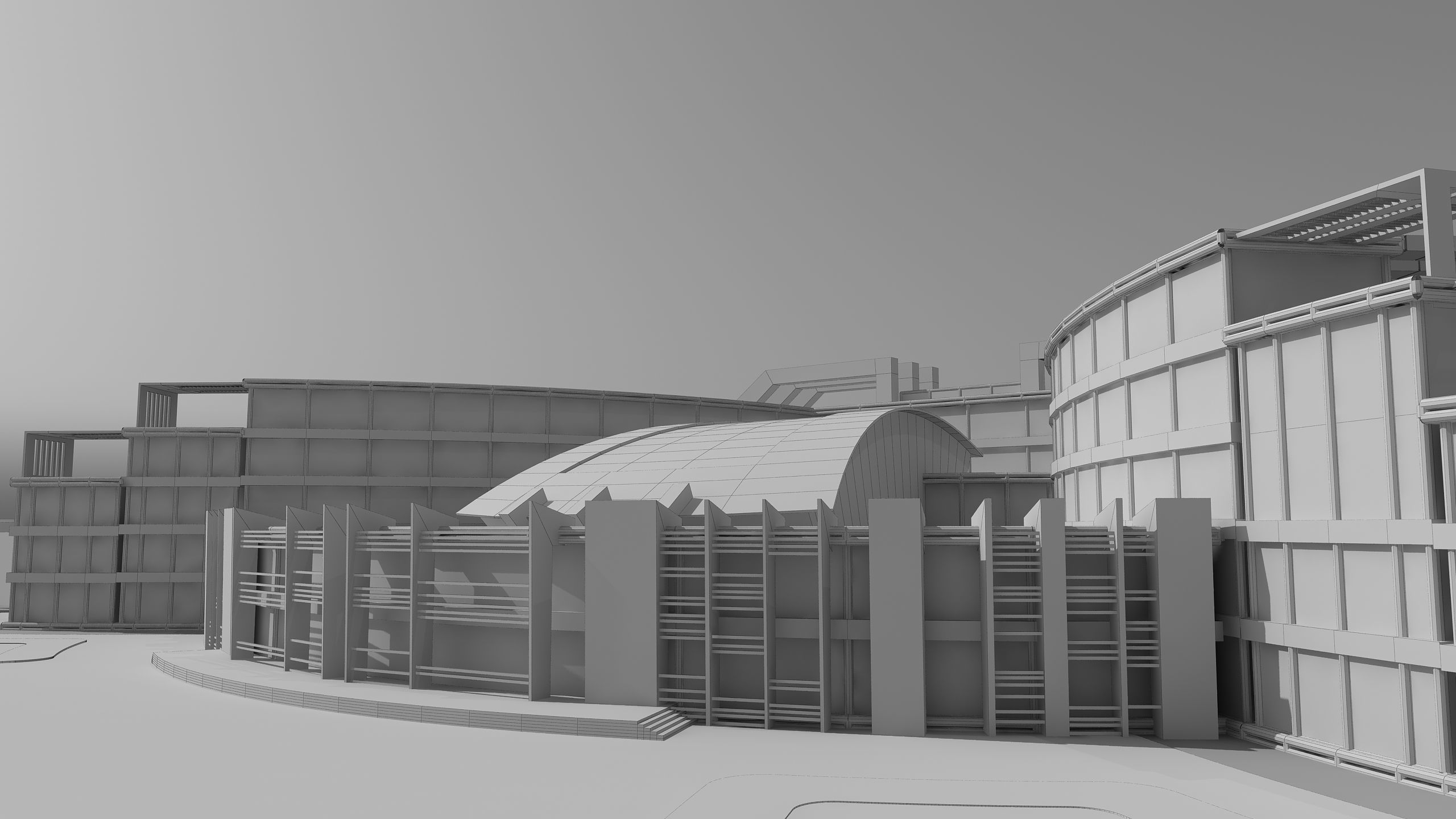 0180 - Hotel Modern Building 3D model_17