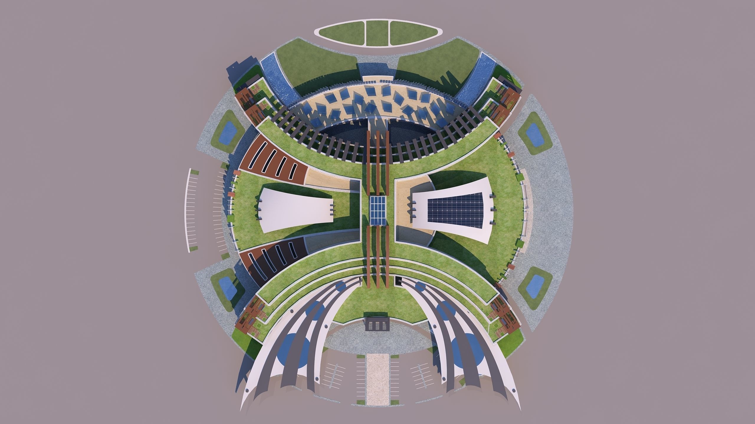 0180 - Hotel Modern Building 3D model_9