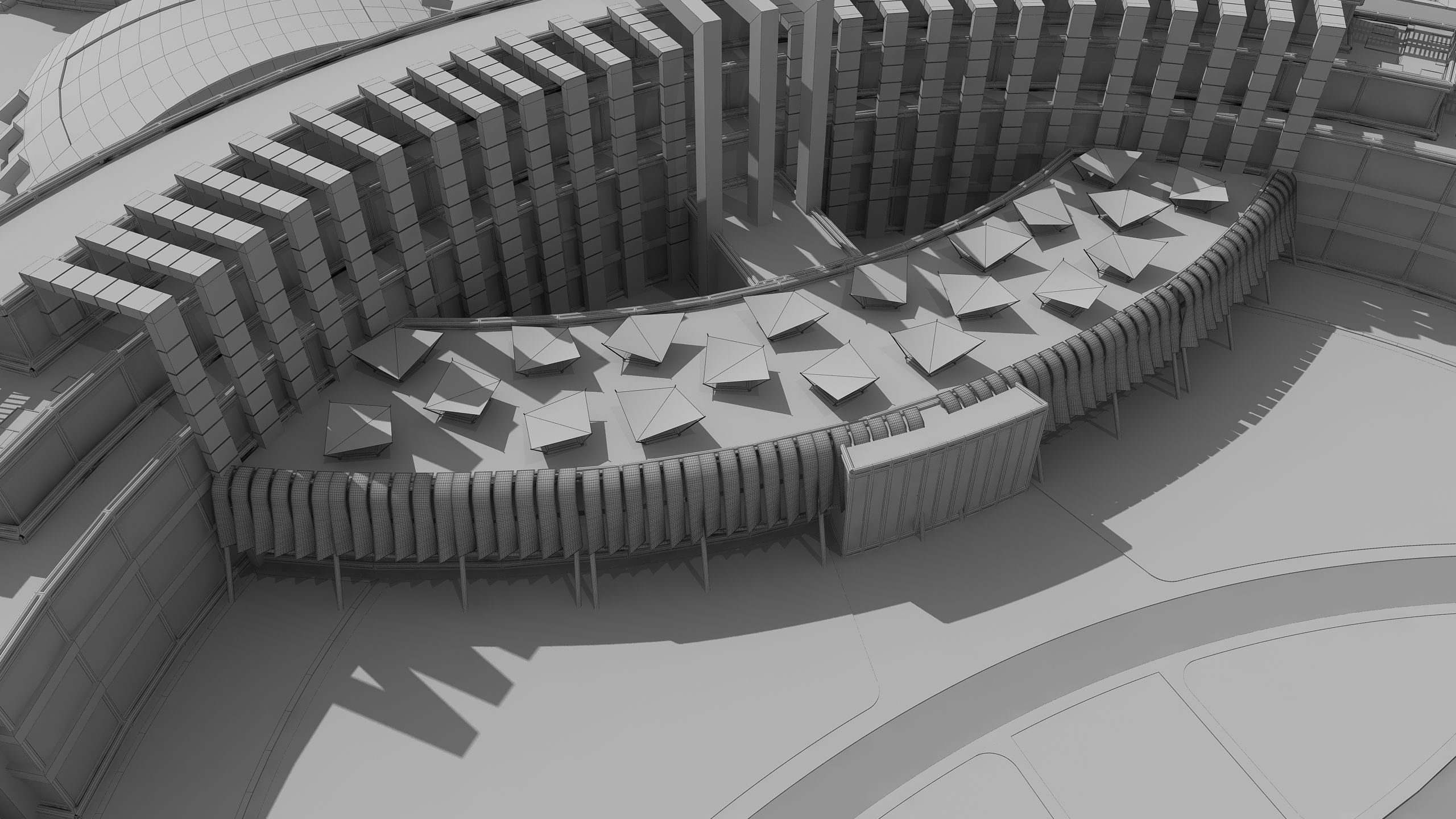 0180 - Hotel Modern Building 3D model_18