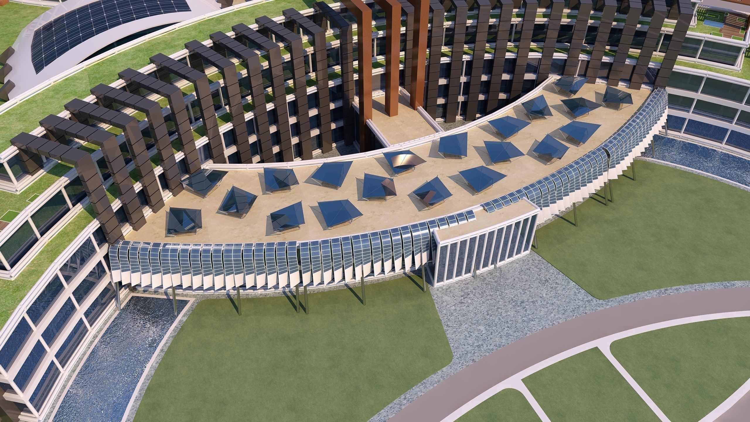 0180 - Hotel Modern Building 3D model_7