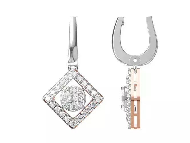 Women Earring STL OBJ FBX JCD Details