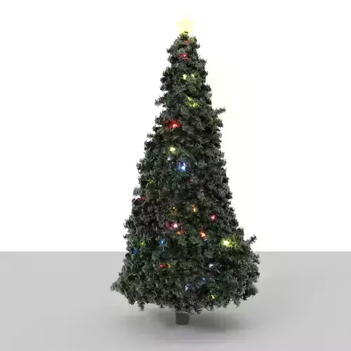 Procedural Christmas Tree 3D model