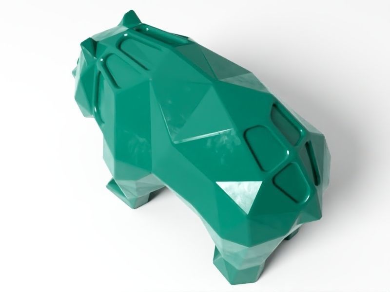 Polygon Panda 3D print model_3