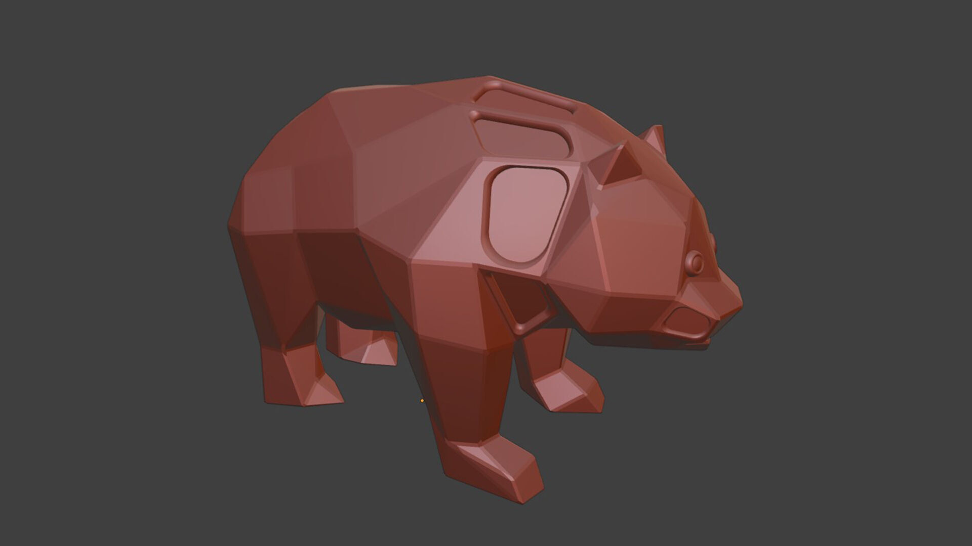 Polygon Panda 3D print model_10
