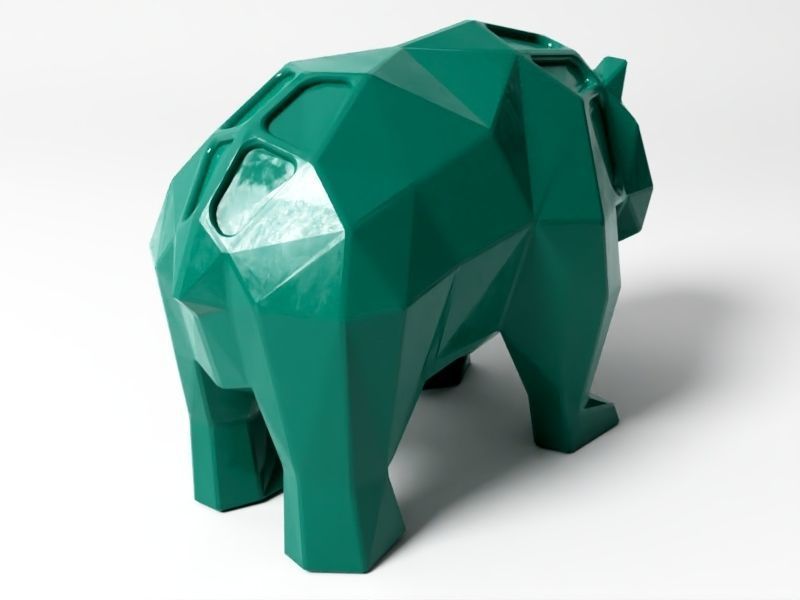 Polygon Panda 3D print model_4