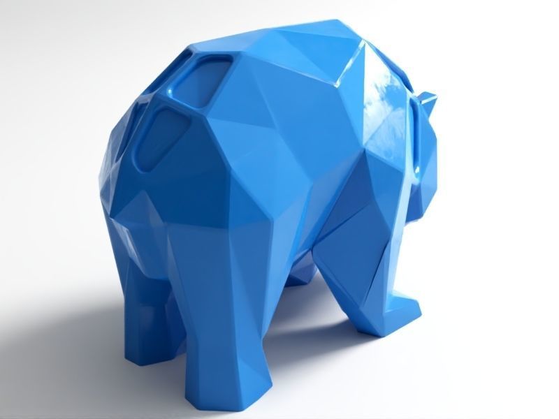 Polygon Panda 3D print model_4