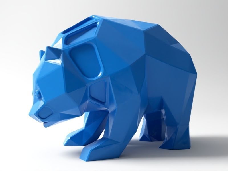 Polygon Panda 3D print model_1