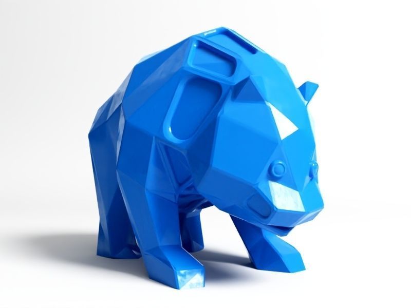 Polygon Panda 3D print model_6