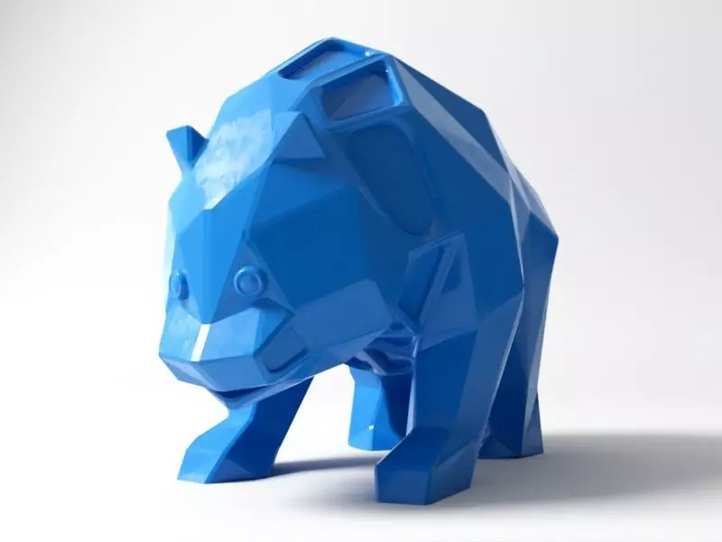Polygon Panda 3D print model_0