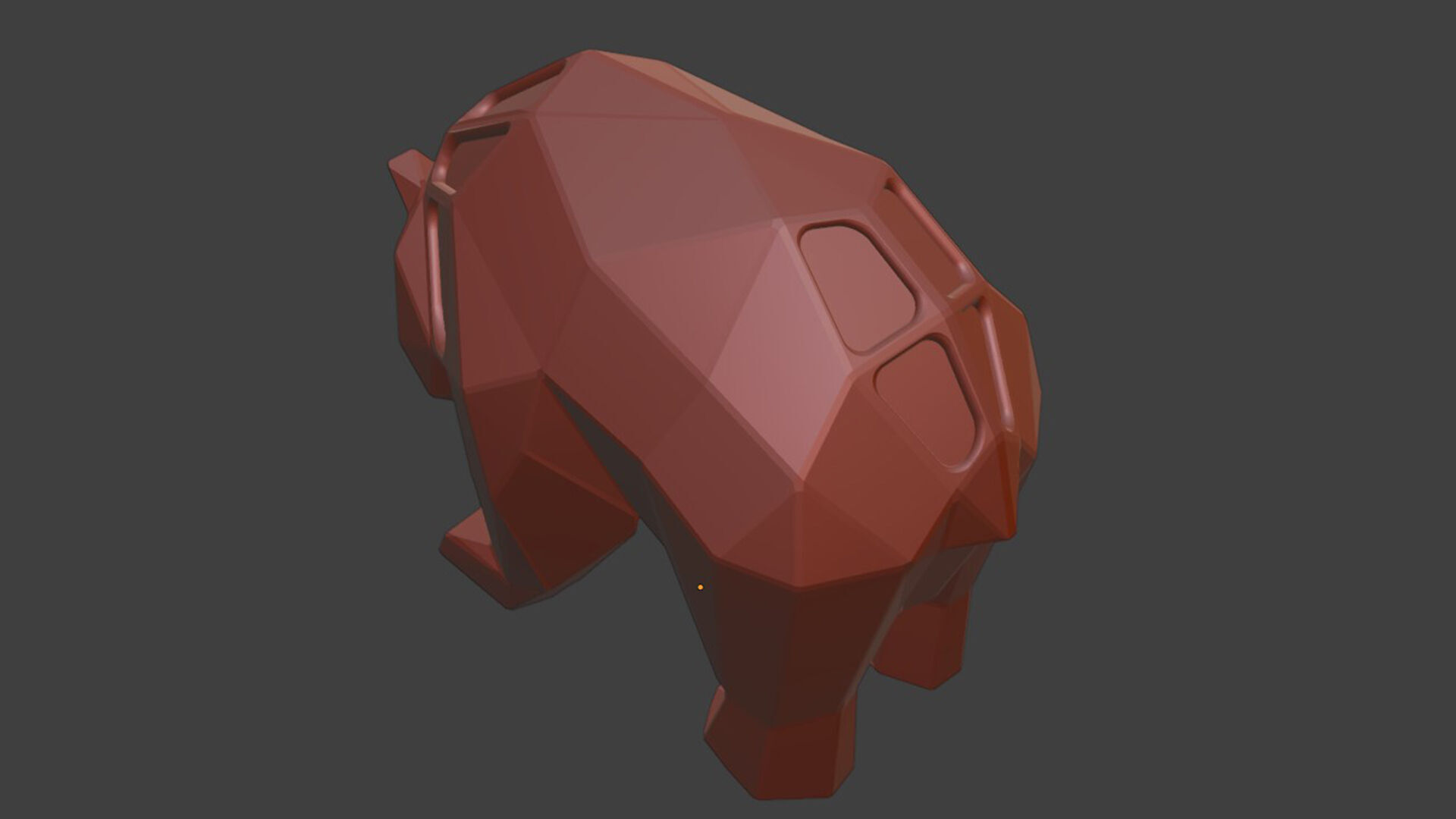Polygon Panda 3D print model_10