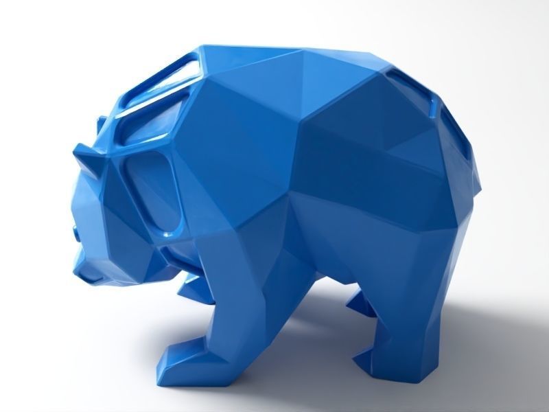 Polygon Panda 3D print model_2