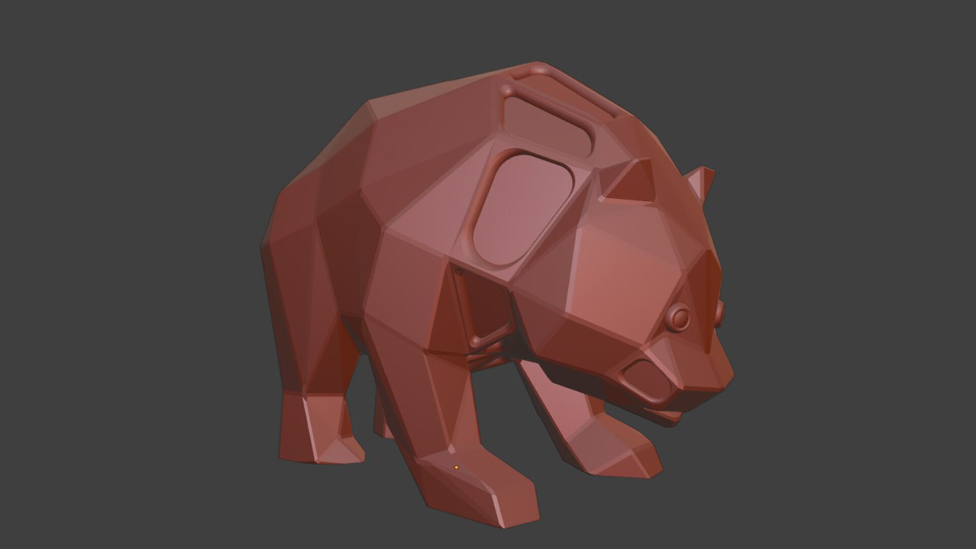 Polygon Panda 3D print model_7