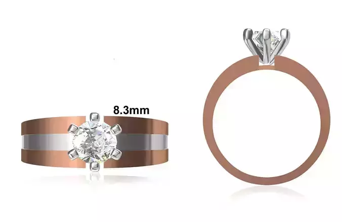 Mens Ring STL OBJ FBX JCD Details