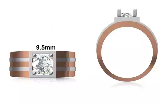 Mens Ring STL OBJ FBX JCD Details