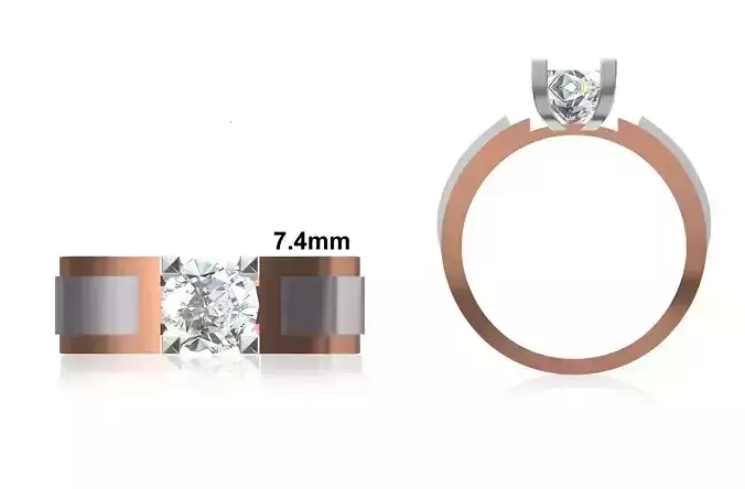 Mens Ring STL OBJ FBX JCD Details