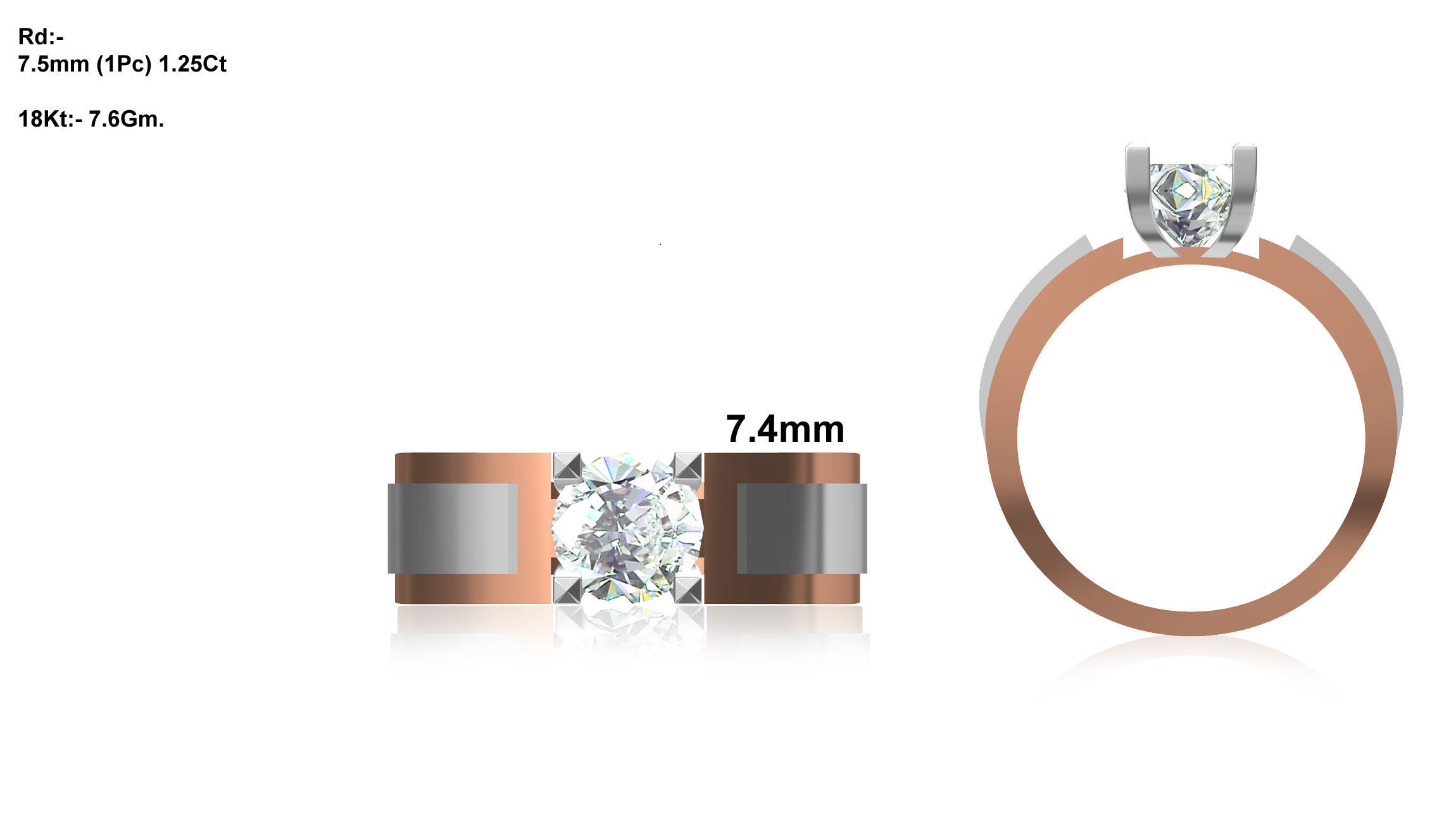 Mens Ring STL OBJ FBX JCD Details 3D print model_1