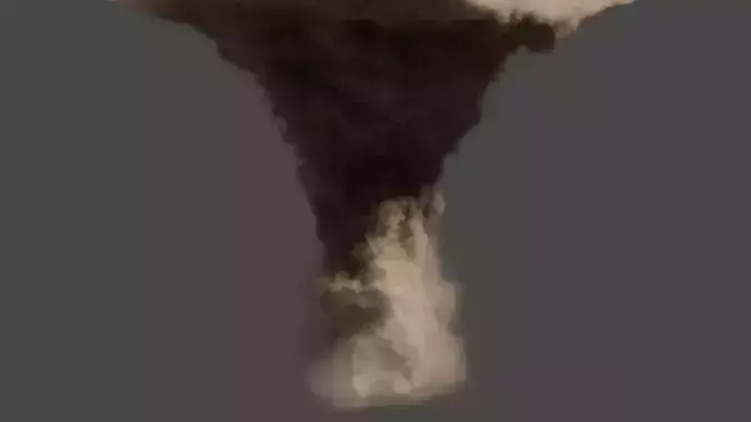Tornado sandstorm Effect 3D model