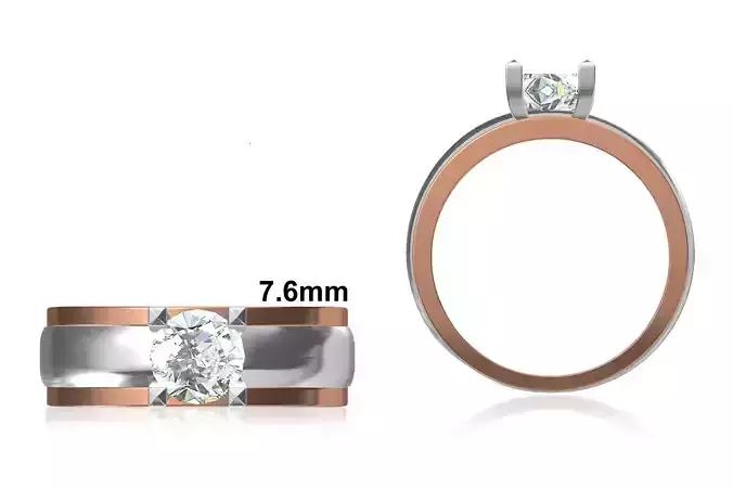 Mens Ring STL OBJ FBX JCD Details