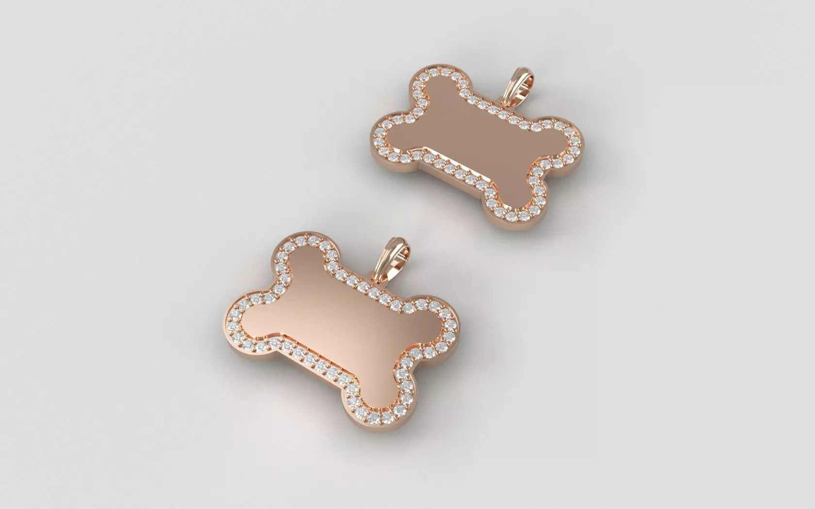 Engravable Dog Nametag - Medium 3D print model