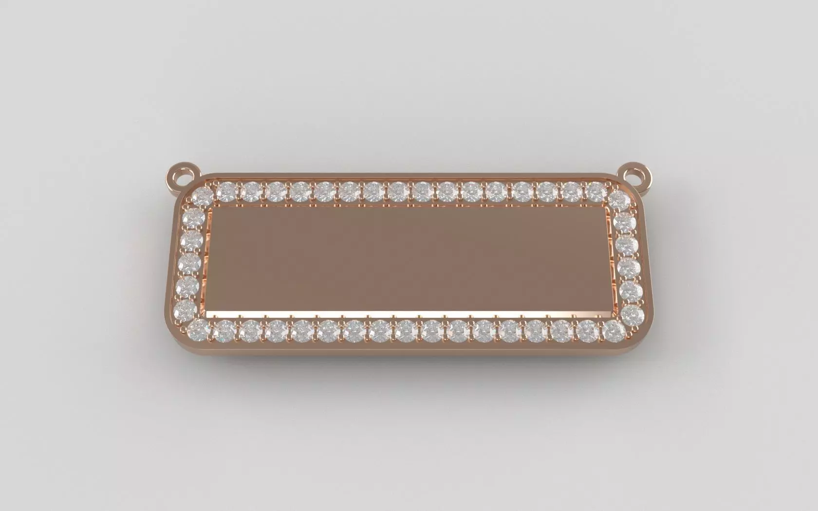 Engravable NamePlate - Border - v2 3D print model_0