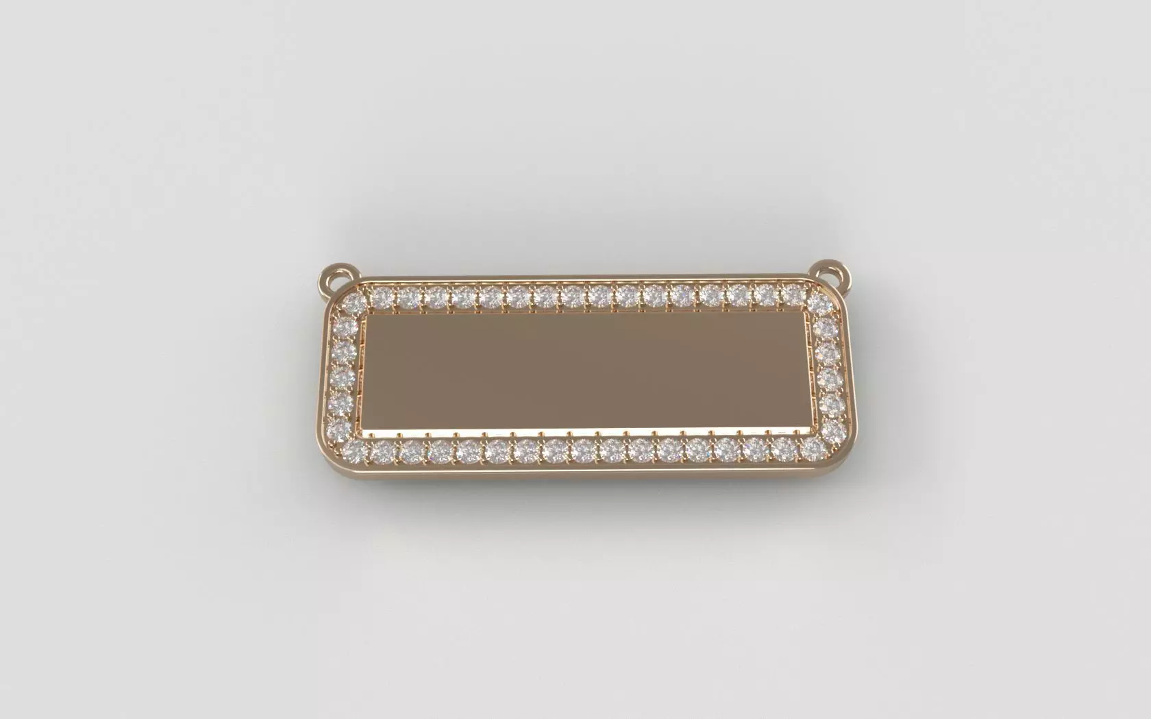 Engravable NamePlate - Border - v1 3D print model_0