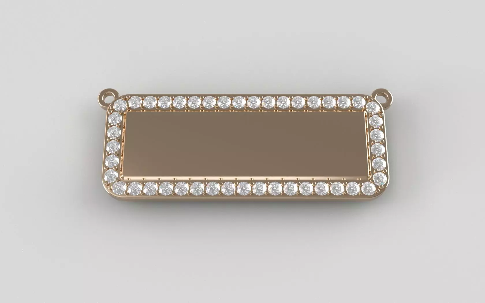 Engravable NamePlate -  No Border - v2 3D print model_0