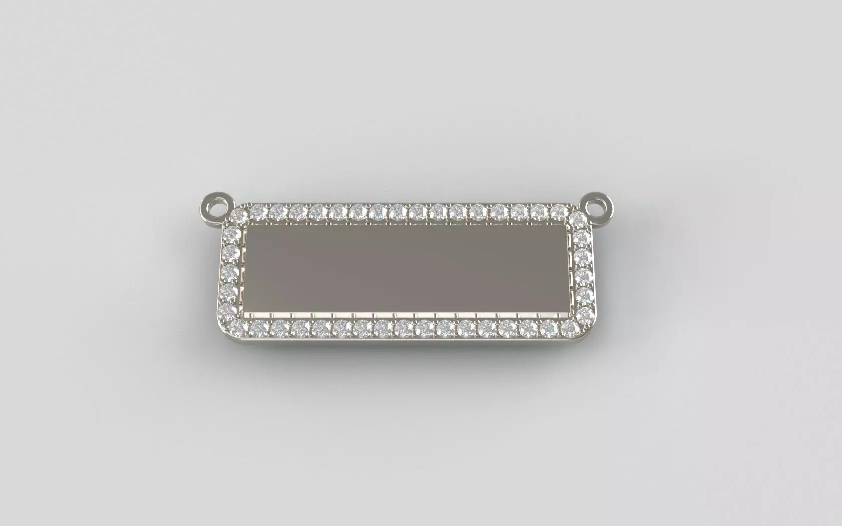 Engravable NamePlate - No Border - v1 3D print model