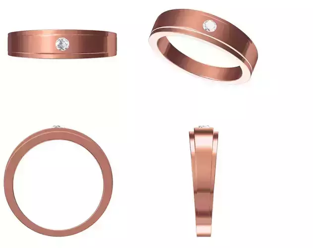 Mens Ring STL OBJ FBX JCD Details