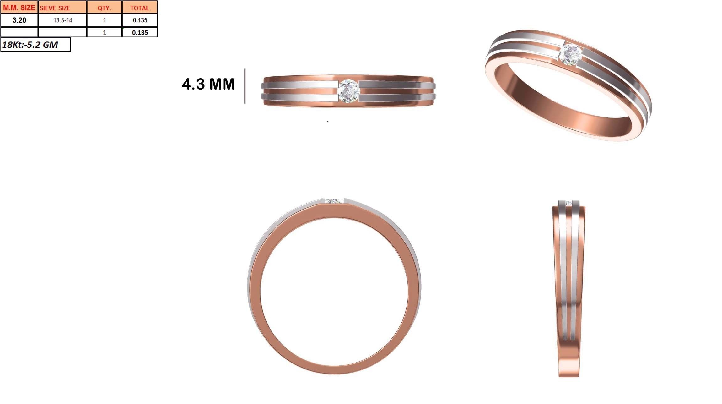 Mens Ring STL OBJ FBX JCD Details 3D print model_1