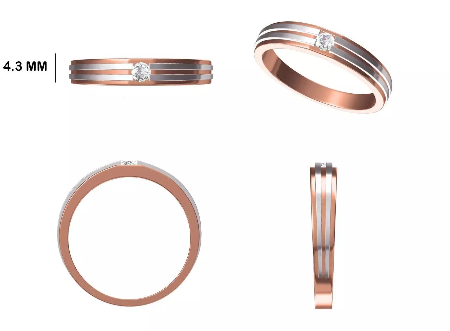 Mens Ring STL OBJ FBX JCD Details 3D print model_0