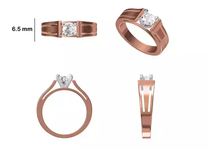 Mens Ring STL OBJ FBX JCD Details