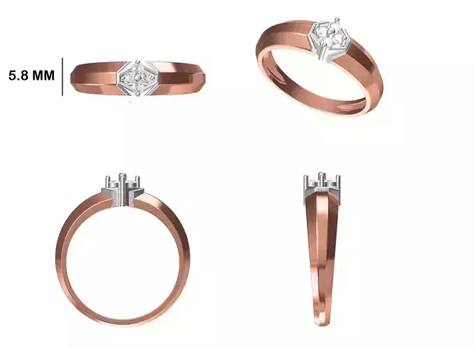 Mens Ring STL OBJ FBX JCD Details