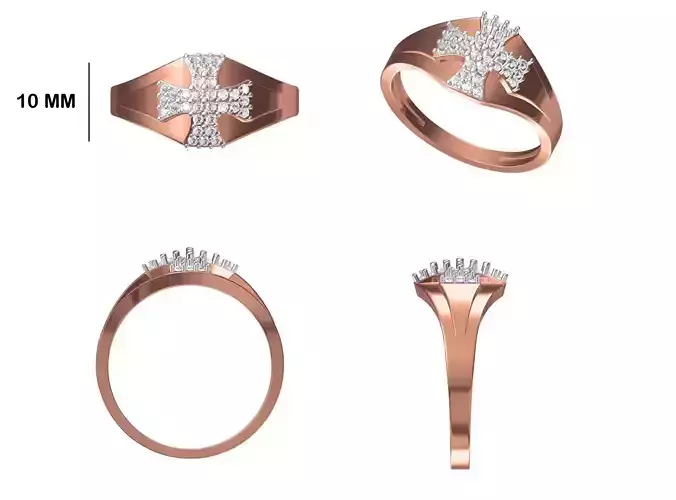 Mens Ring STL OBJ FBX JCD Details