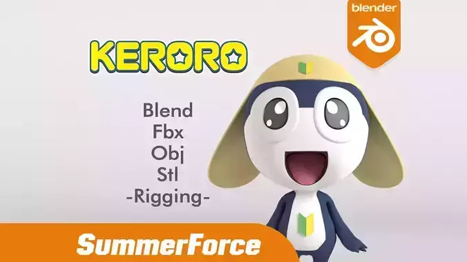 Tamama Sgt Frog 3D Model 3D model