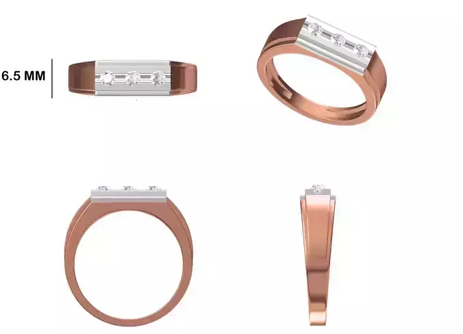 Mens Ring STL OBJ FBX JCD Details