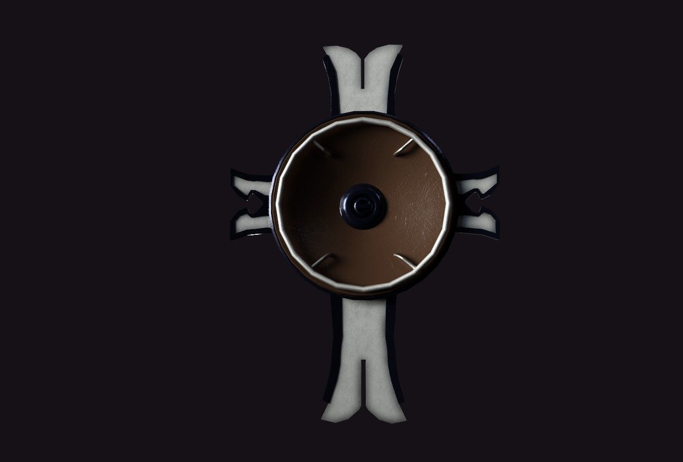 mash shield Low-poly 3D model_2