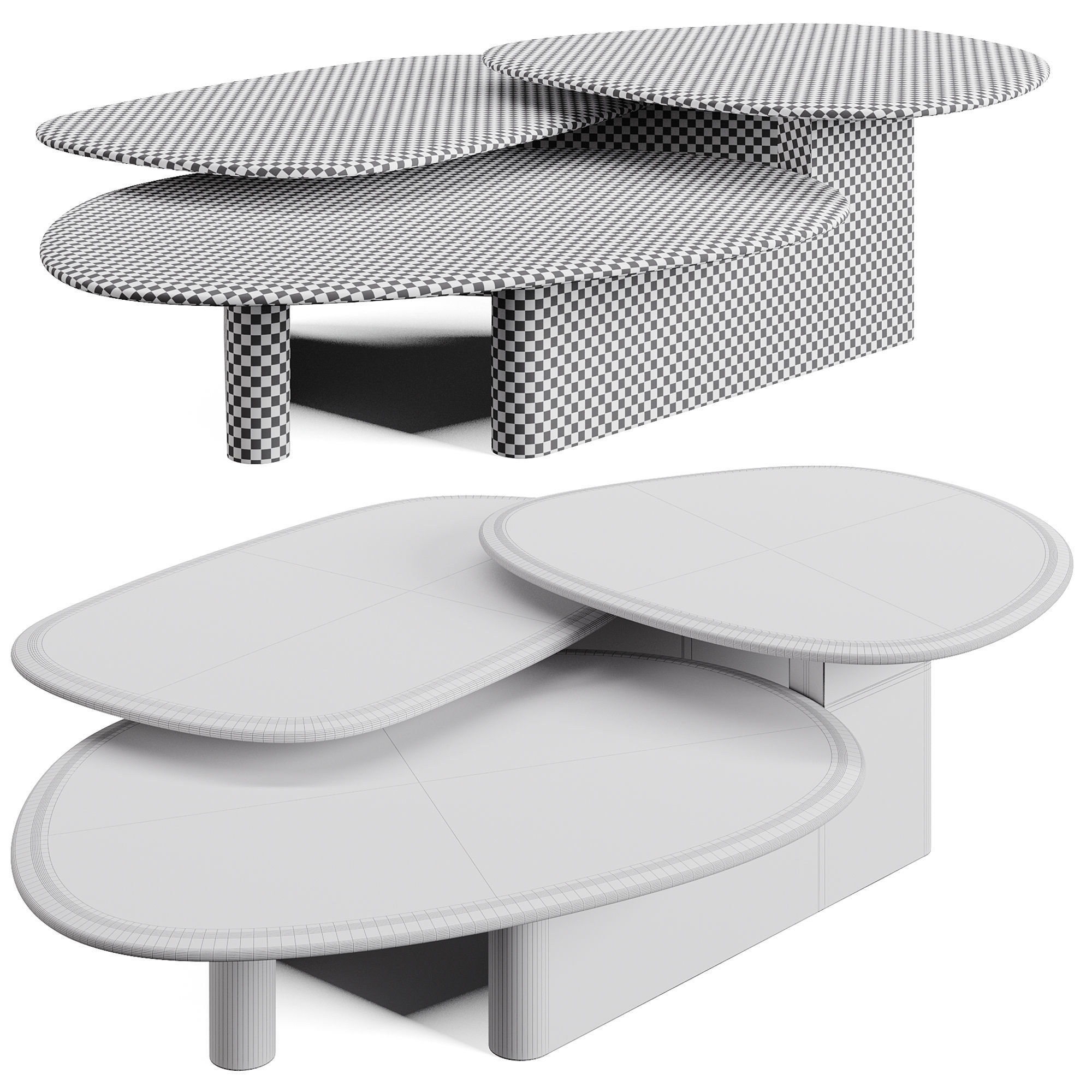 Porada CALLISTRO Mix Coffee Table 3D model_5