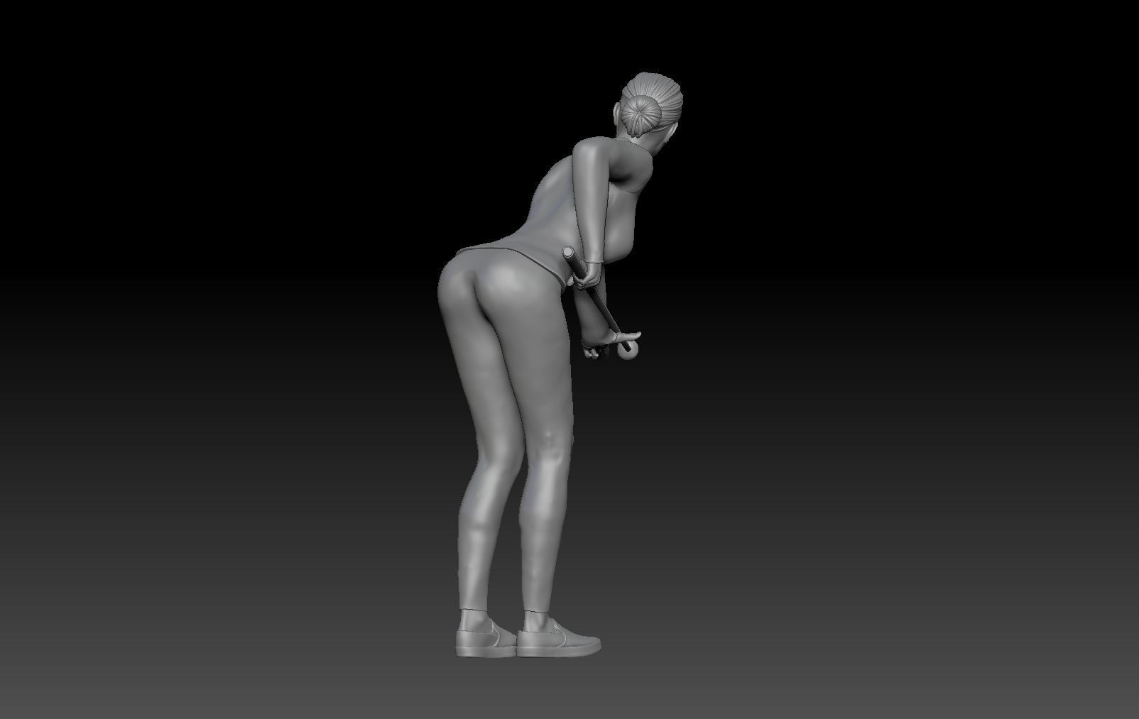 BILLIARDS GIRL 1 3D print model_6