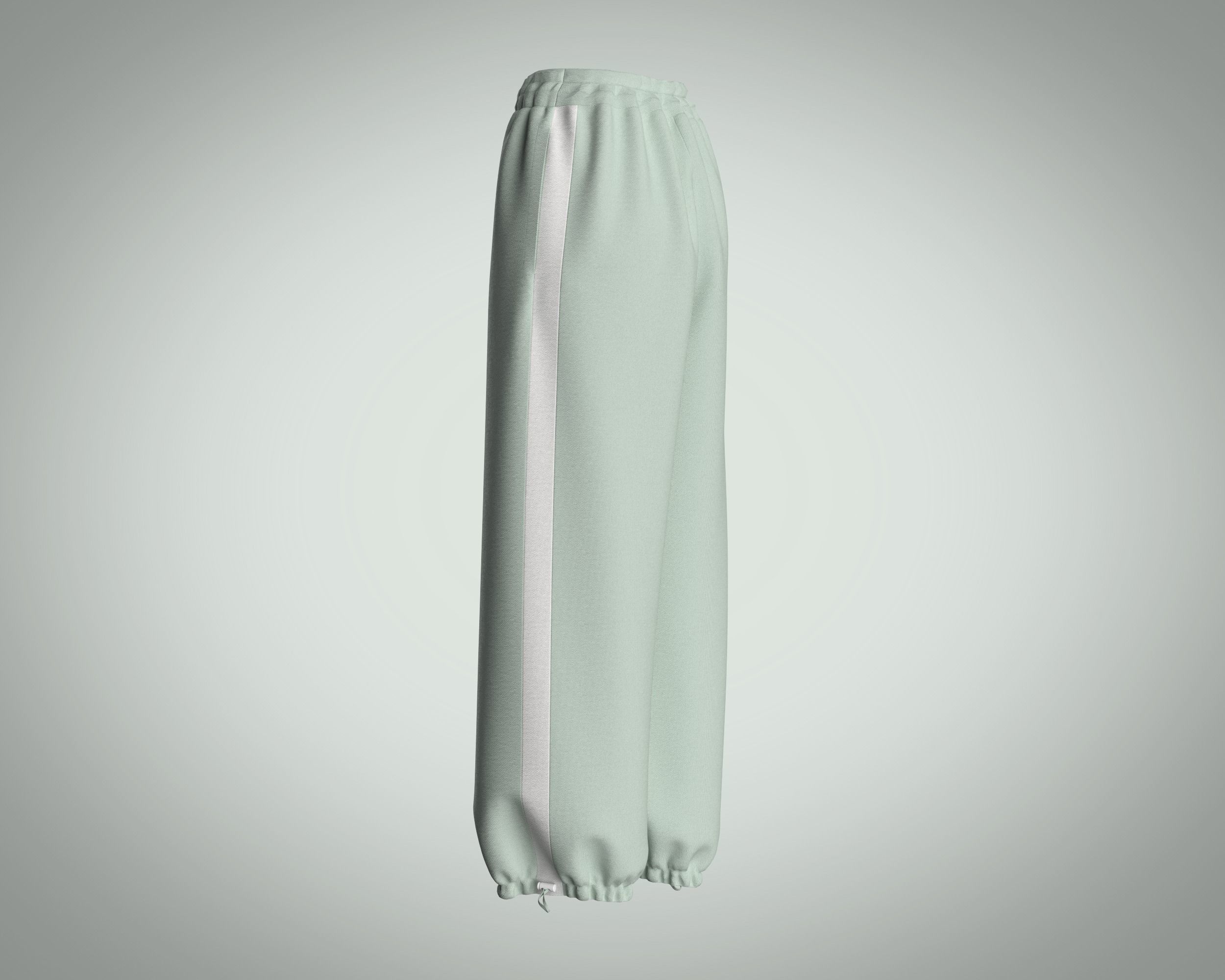 Girls Jogger 3D model_4