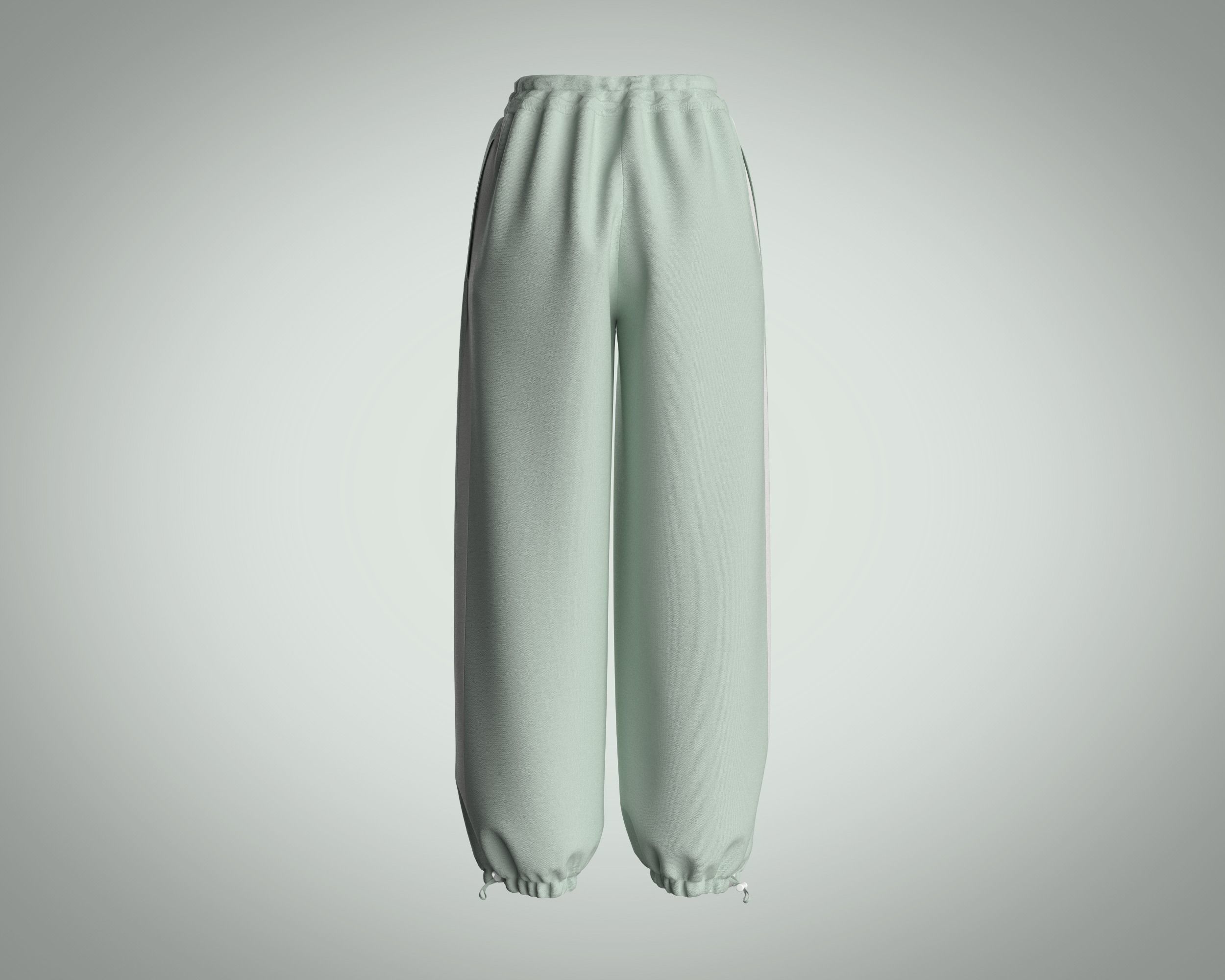 Girls Jogger 3D model_3