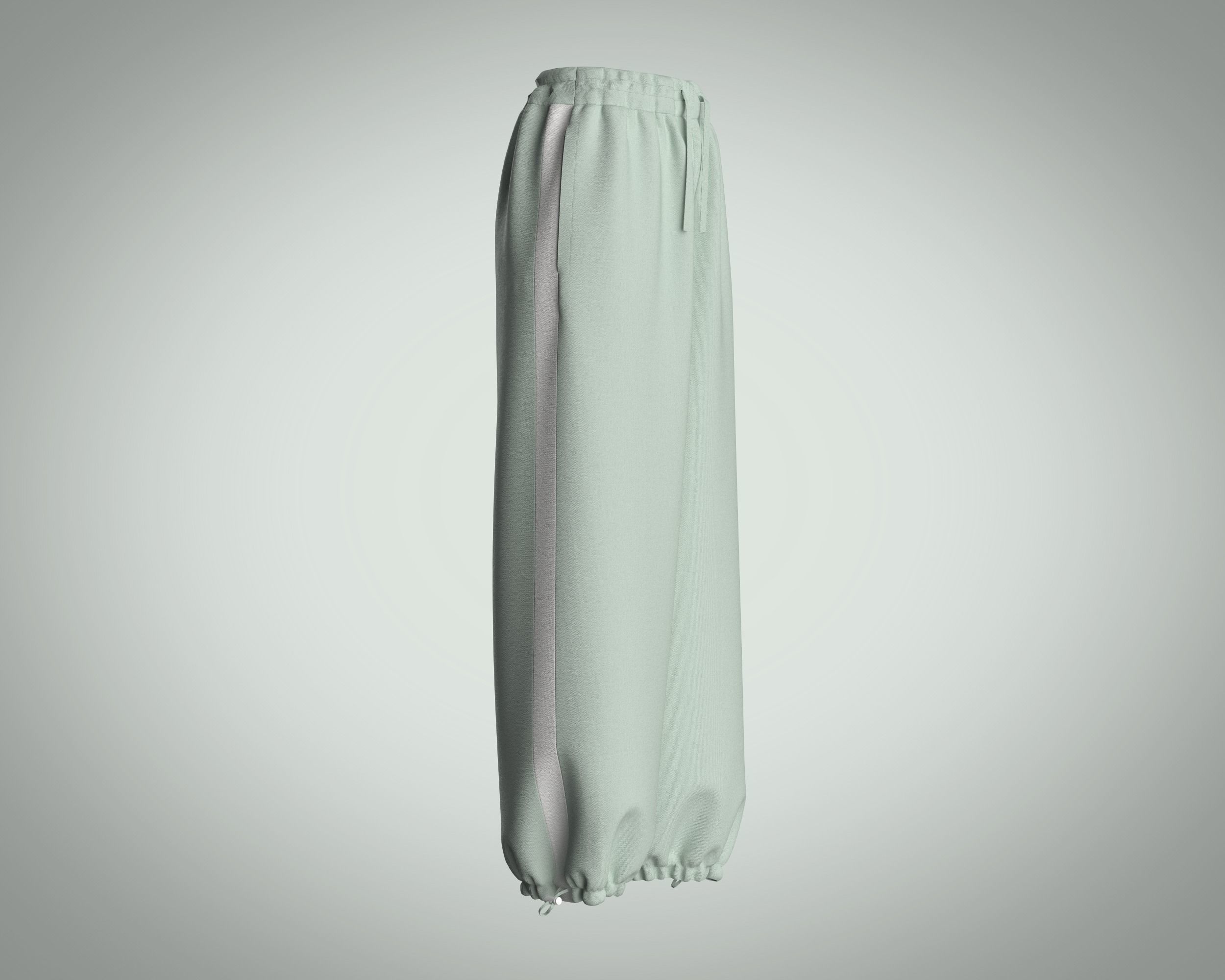 Girls Jogger 3D model_1