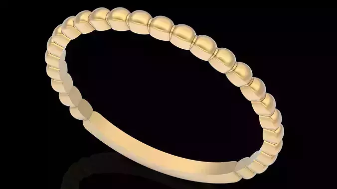 Lux ring silver gold jewelry printable 3D model