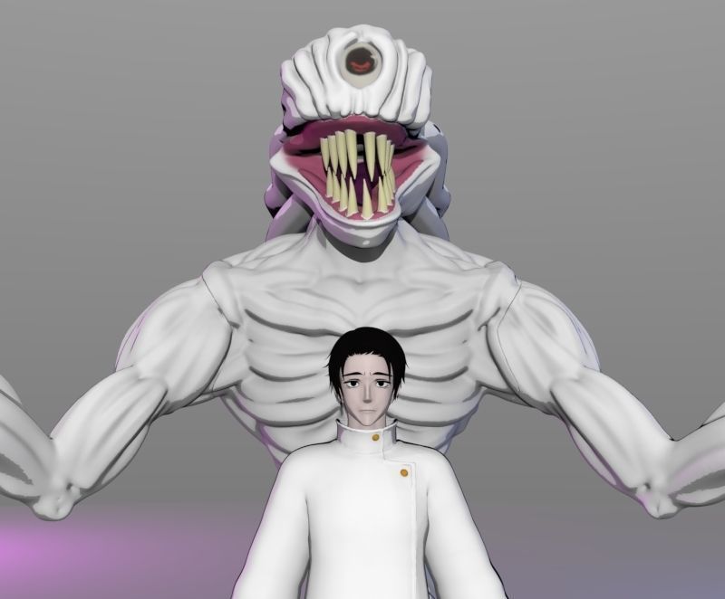 JUJUTSU KAISEN 0 YUTA OKKOTSU AND RIKA 3D print model_9