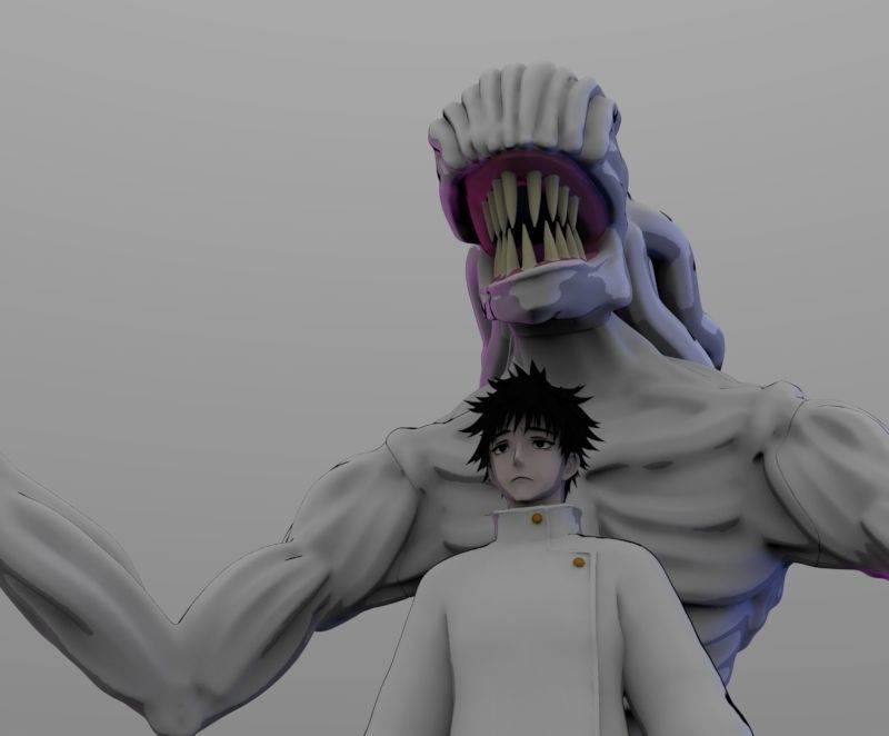 JUJUTSU KAISEN 0 YUTA OKKOTSU AND RIKA 3D print model_3